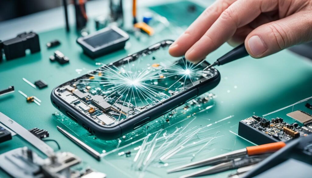 professional screen repair process